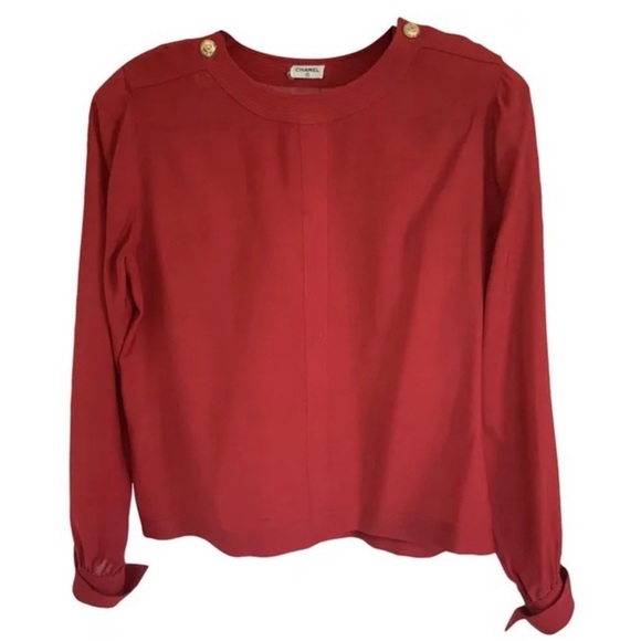 Chanel Vintage Wool Blouse - Picture 1 of 6